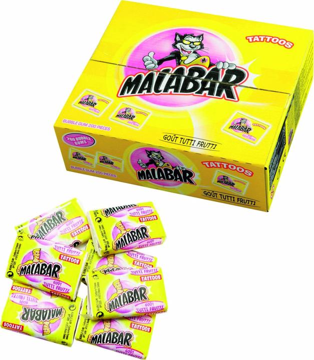 Actual product image Malabar Chewing Gum Tutti Frutti (200 pcs., 1200 g)
