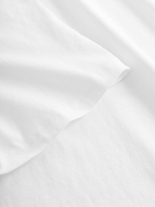 Produktbild KnowledgeCotton Apparel Badge Tee Bright White (L)