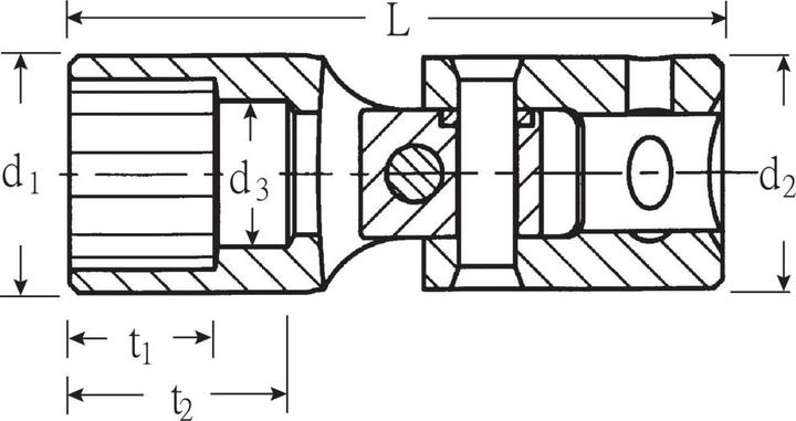 Productafbeelding Stahlwille 402 Scharnierende doppen 1/4 7 mm (7 mm)