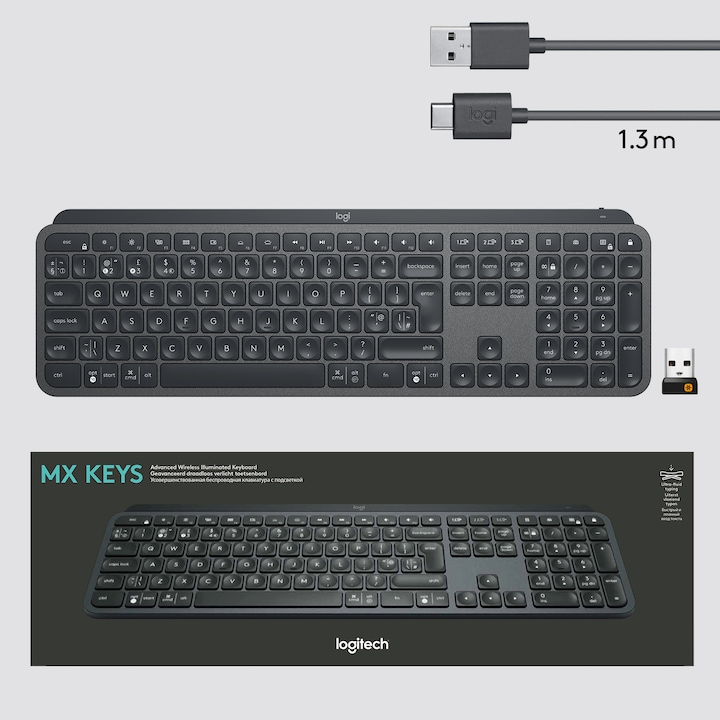Produktbild Logitech MX Keys (DE, Kabellos)