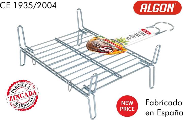 Actual product image Algon Barbecue Grill 20x25cm doppelte Zinklegierung
