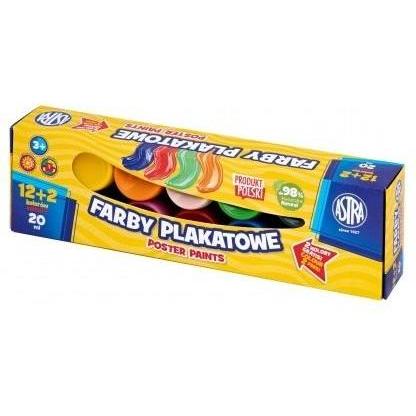 Astra Plakatfarben 12+2 Farben 20ml (20 ml) (47602060)