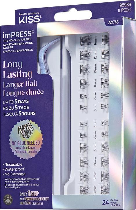 Actual product image KISS Impress False Eyelashes 02 - Long Lasting Press On Eyelashes (Artificial eyelashes)
