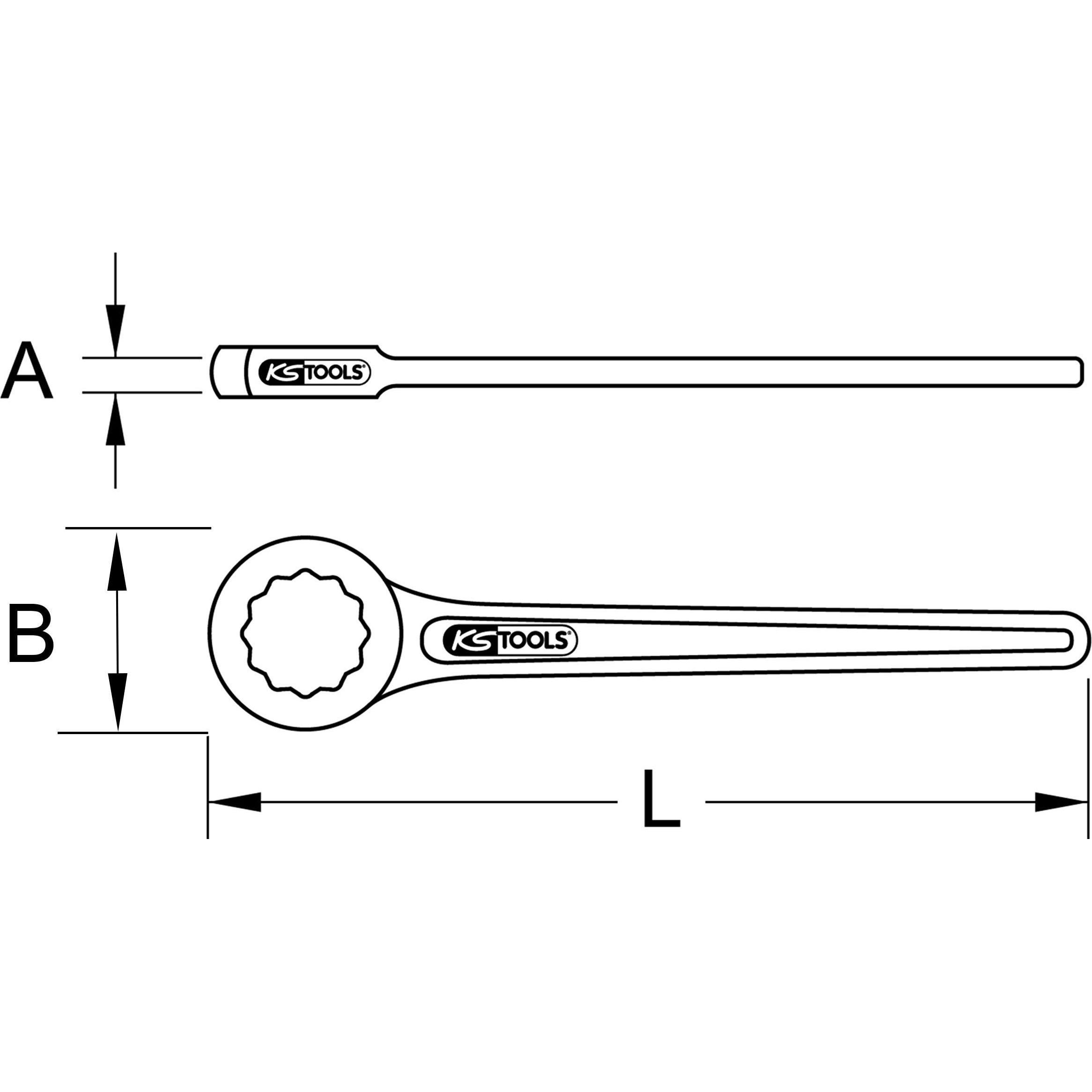 Thumbnail - KS Tools, Schraubenschlüssel, BRONZEplus Einringschlüssel gerade (42 mm)