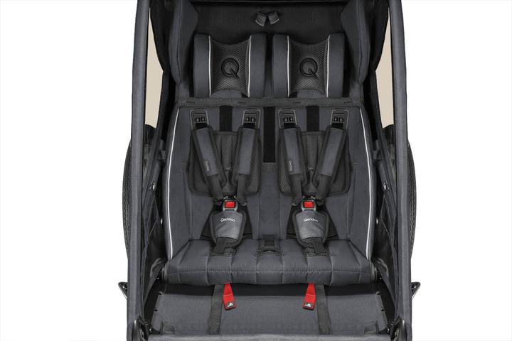 Actual product image Qeridoo Kinderfahrradanhänger Kidgoo2 Navy Blue Kollektion 2023