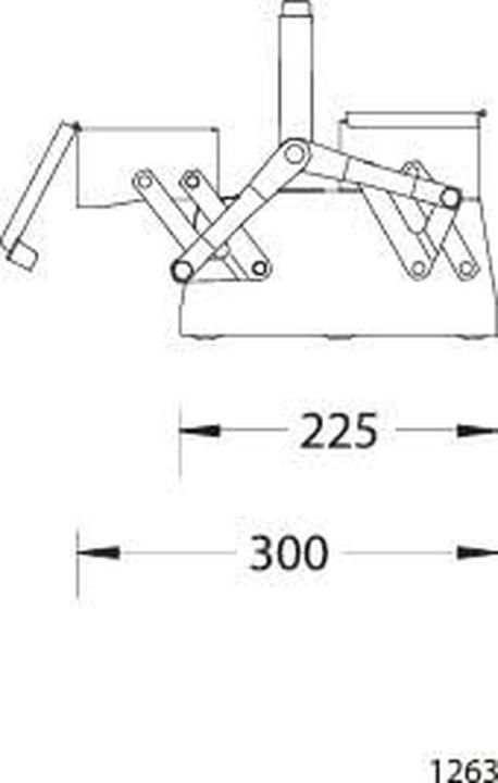 Produktbild Gedore 1263 L Werkzeugkasten, leer, 3 Fächer, 160x420x225 mm (1 Teil)