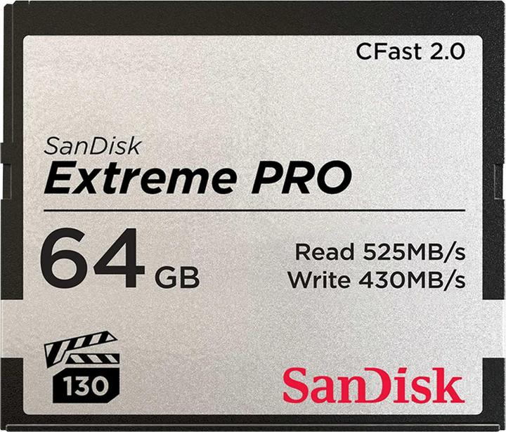 Produktbild SANDISK CFast Card Extreme Pro 64GB (64 GB, CFast 2.0)