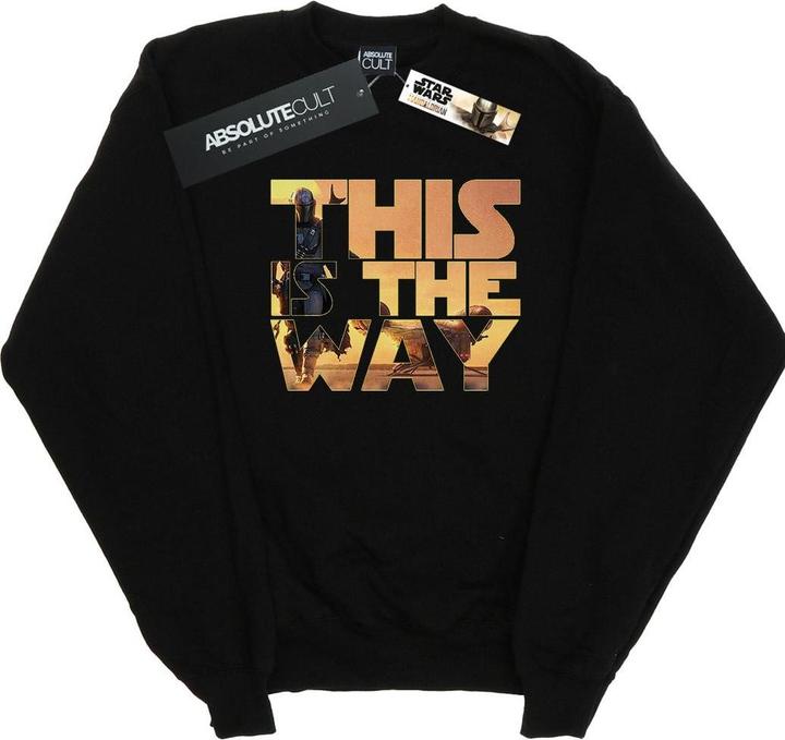 Produktbild Star Wars The Mandalorian The Way Poster Text Sweatshirt (L)