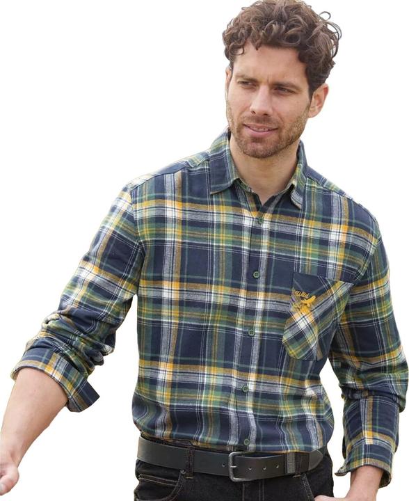 Immagine prodotto Atlas For Men Camicia A Quadri Dettaglio Ricamato Uomo (5XL)