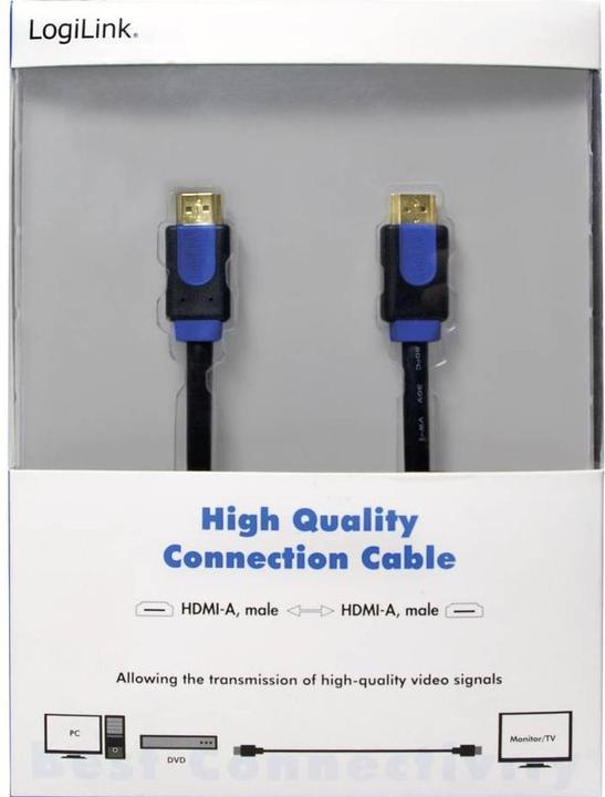Produktbild LogiLink HDMI (Typ A) — HDMI (Typ A)| 19-Polig (1 m, HDMI)