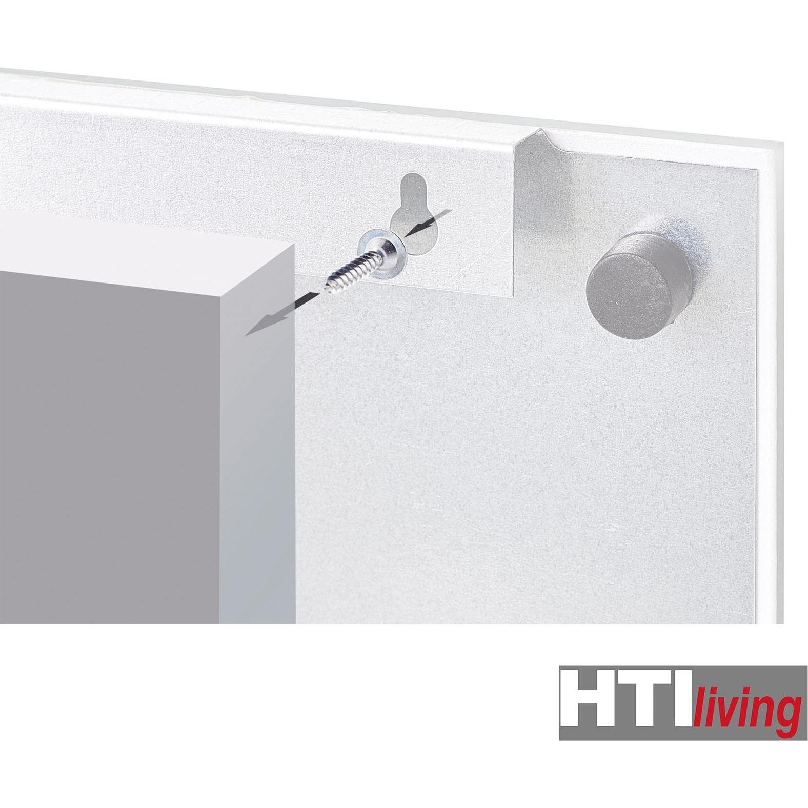 HTI-Living, Pinnwand, Memoboard Glas (Magnettafel, 40 x 40 cm)