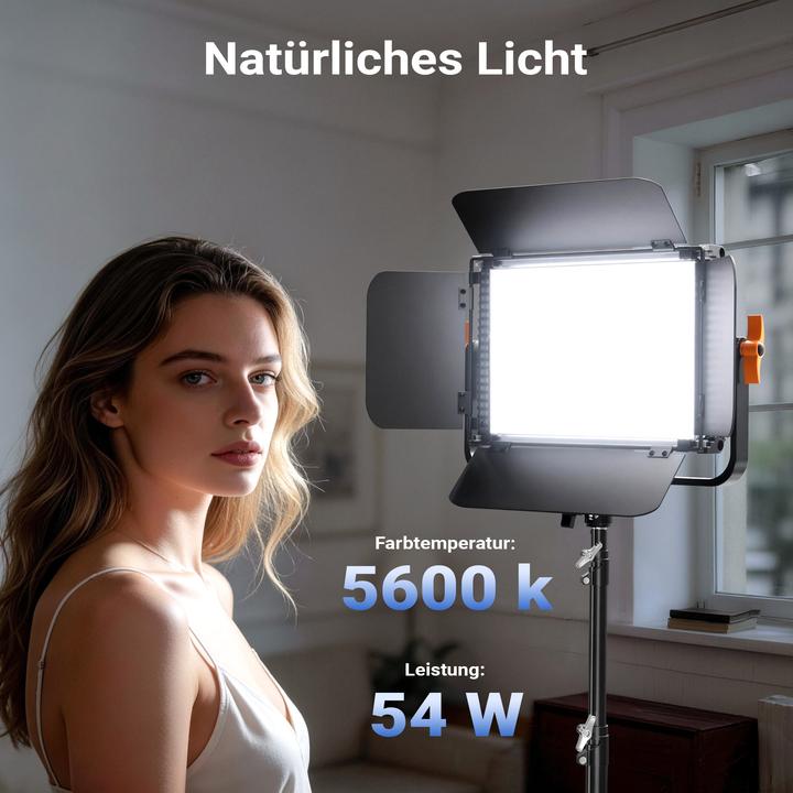 Produktbild Walimex pro LED Niova 900 Daylight und Stativ 2er Set Lichtstativ Flächenleuchte (Flächenleuchte)