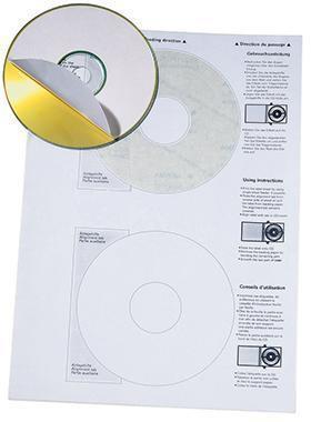 Produktbild Soennecken Etikett-ILK 116mm O weiss 200 Stück fuer CDs/DVDs inkl.Zentrierhilfe