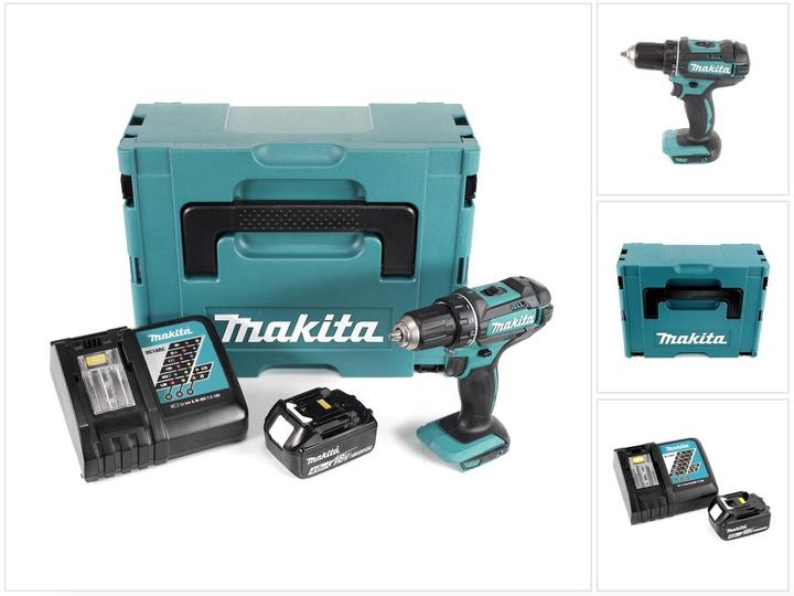 Produktbild Makita DDF 482 RM1J Akku Bohrschrauber 18V 62Nm im Makpac + 1x 4,0 Ah Akku + Ladegerät (Akkubetrieb)