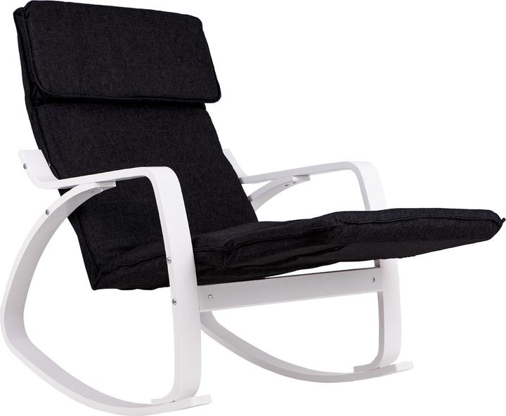 Produktbild Modernhome Rocking chair with adjustable footrest, white frame