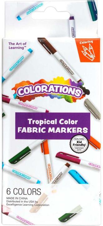 Colorations - Stoffmarker Tropical Colors - 6 Farben (6x)