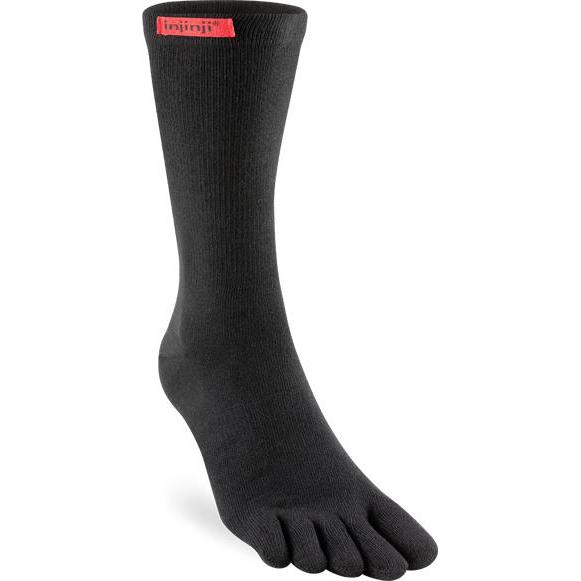 Injinji, Herren, Sportsocken, Sport Original Weight Crew CoolMax (L), Schwarz