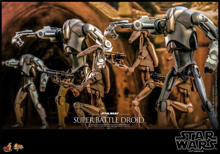 Actual product image Hot Toys Star Wars: Episode II figurine 1/6 Super Battle Droid 32 cm