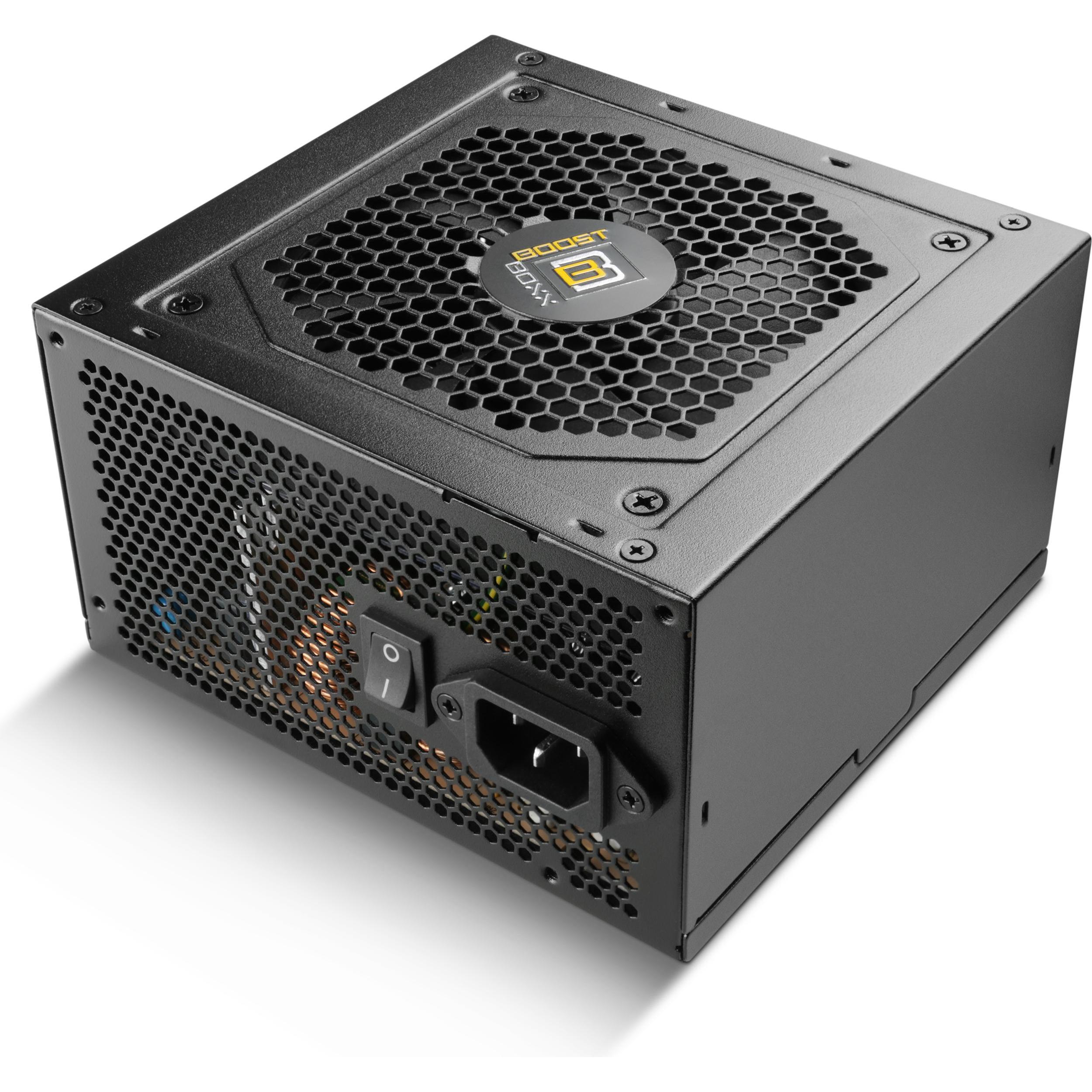 Thumbnail - CSL 500 Watt BoostBoxx Power Boost, 87% Effizienz, 80 Plus Bronze zertifiziert (500 W), PC Netzteil, Schwarz