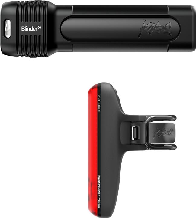Actual product image knog. Blinder 1400 + Blinder Road 150 Rear Twinpack, black (1400 Lumen/150 Lumen) (1400 lm)