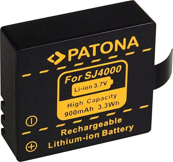 Produktbild Baxxtar PATONA Akku f. SJCAM SJ4000 SubTig3 Rollei Actioncam 220 300 300 Plus 310 330 415 416 426 (Kamera Akku Ladegerät)