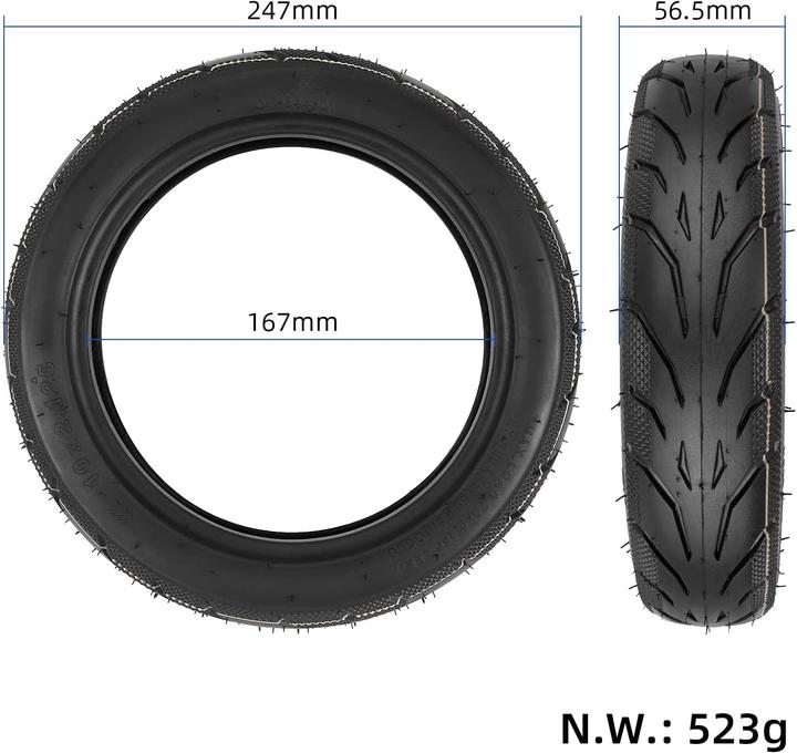 Actual product image Fututech Ersatzteile-Set für Scooter - Reifen und Schlauch