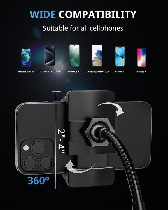 Produktbild UBeesize Ringlicht mit Stativ und Handyhalterung (Ringlicht)