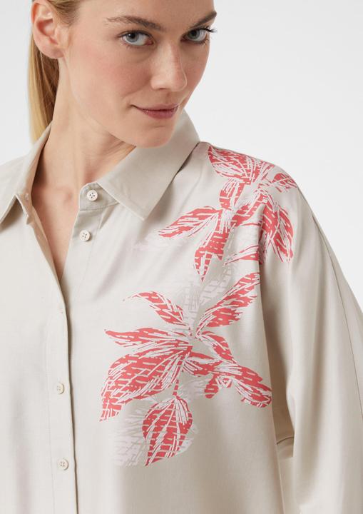 Produktbild Comma Bluse Hemdbluse mit Fledermausärmeln und floralem Print (M)