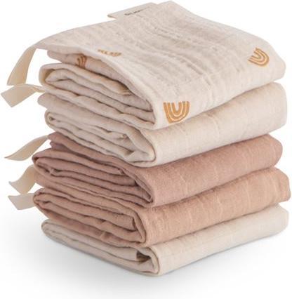 Produktbild Mushie 5Pack MusselinWaschlappen Rainbow Combo