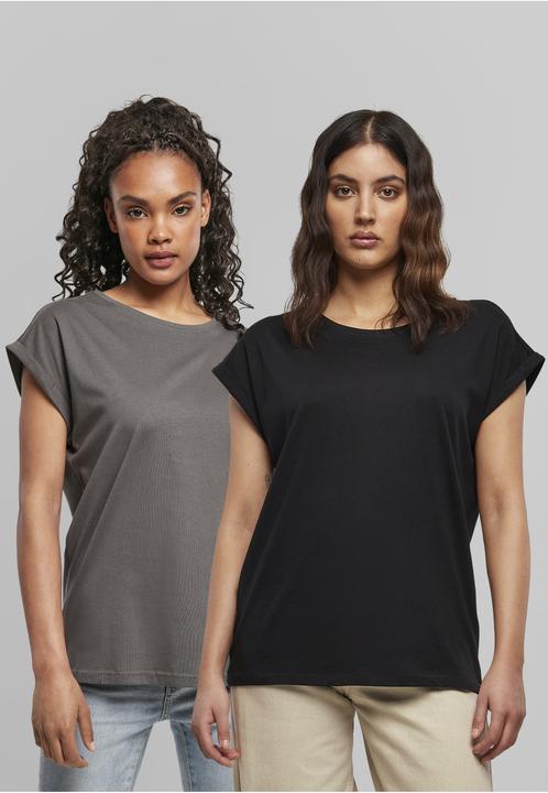 Produktbild Urban Classics Ladies Extended Shoulder Tee 2-Pack - 6524 (XL)