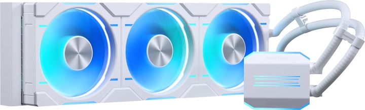Actual product image Phanteks Glacier One 360D30 DRGB AIO Water Cooler - White