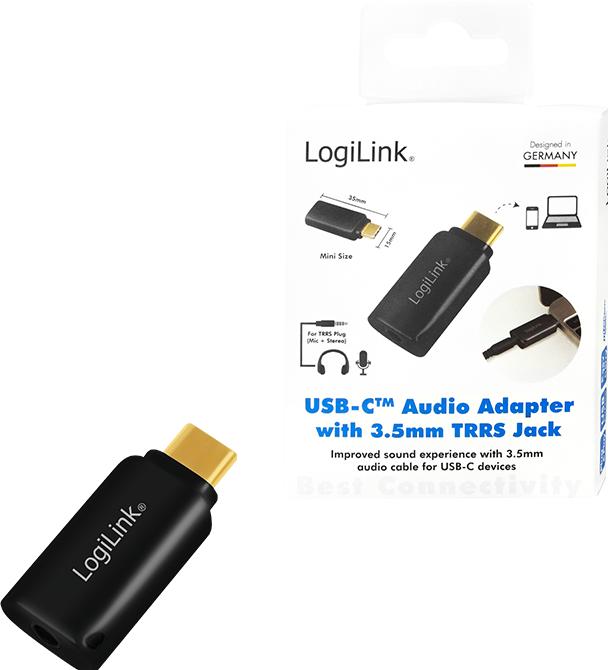 Produktbild LogiLink USB-C zu 3.5 mm (Digital -> Analog)