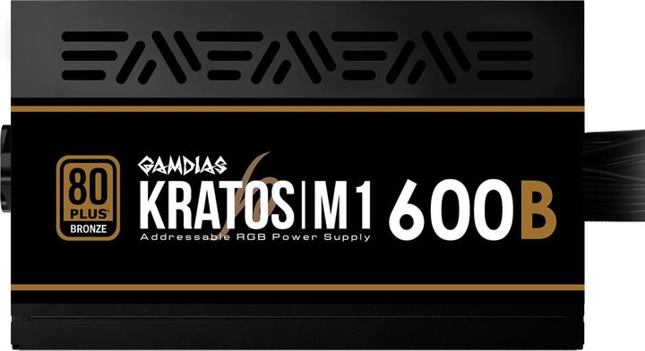 Actual product image Gamdias Alimentation ATX Kratos M1-600B RGB - 600W (Noir) Bronze (600 W)