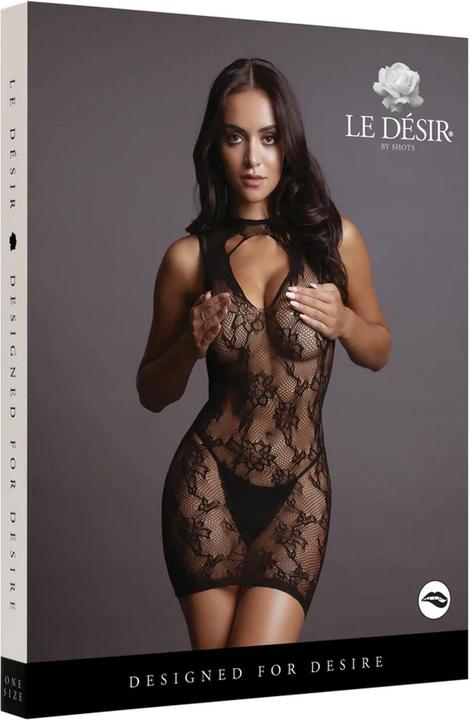 Productafbeelding Le Désir High Neck Lace Mini Dress (Eén maat voor iedereen)