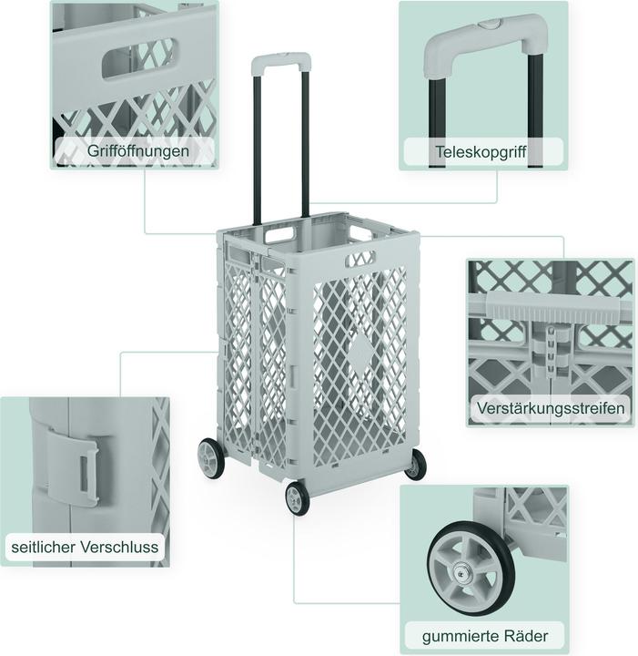 Produktbild Relaxdays Einkaufstrolley