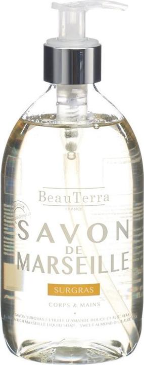 Immagine prodotto BeauTerra Sapone liquido di Marsiglia surgras Almond liq (Sapone liquido, 300 ml)