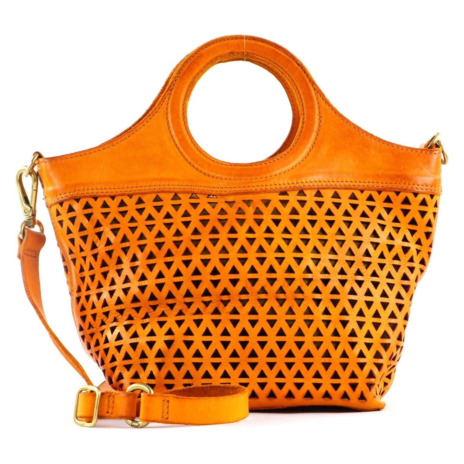 Campomaggi, Damen, Handtasche, Shopping Bag Mini, Gelb