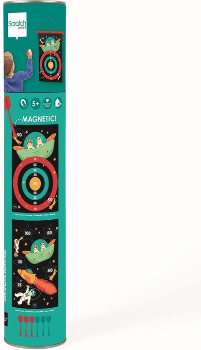 Actual product image Scratch Magnet dart game astronaut large (French)