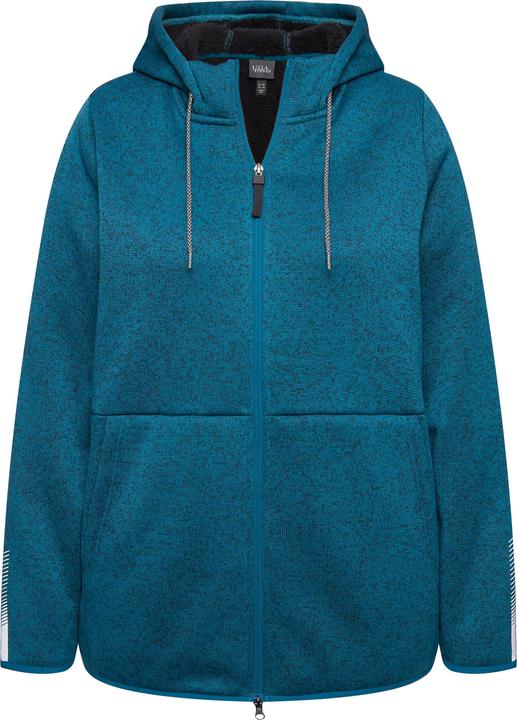Produktbild Ulla Popken Strickfleece-Jacke, Teddyfleece, 2-Wege-Zipper, Reflektor (58)