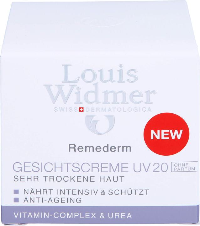 Actual product image Louis Widmer Remederm Face Cream UV without perfume (50 ml)