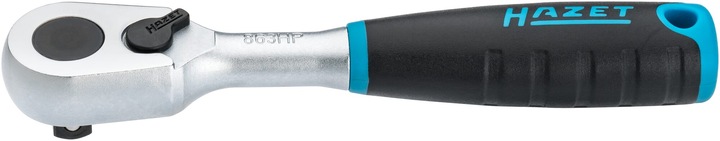 Immagine prodotto HAZET Leva a cricchetto reversibile a dentatura fine HiPer 863HP ∙ Attacco quadro, massiccio, 6,3 m… (1/4")