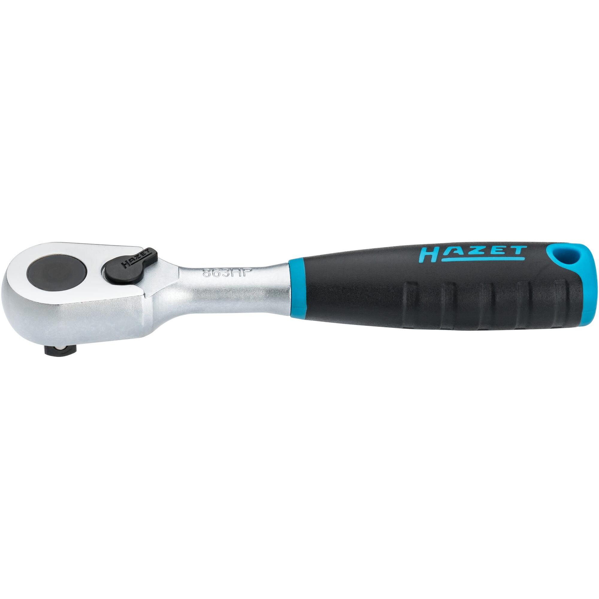 HAZET, Ratsche, HiPer Feinzahn-Umschaltknarre 863HP ∙ Vierkant 6,3 mm (1/4 Zoll) (1/4")