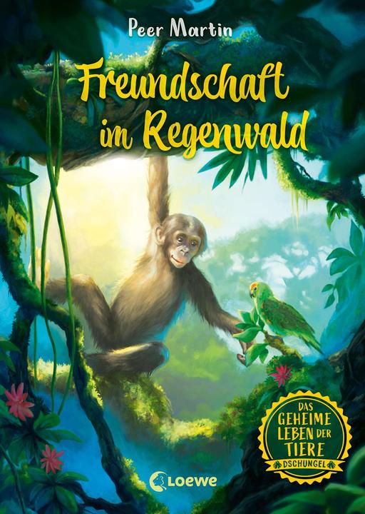 Actual product image Loewe Das geheime Leben der Tiere (Dschungel, Band 1) - Freundschaft im Regenwald (German, Loewe children's books, Marie Beschorner, Peer Martin, 2023)