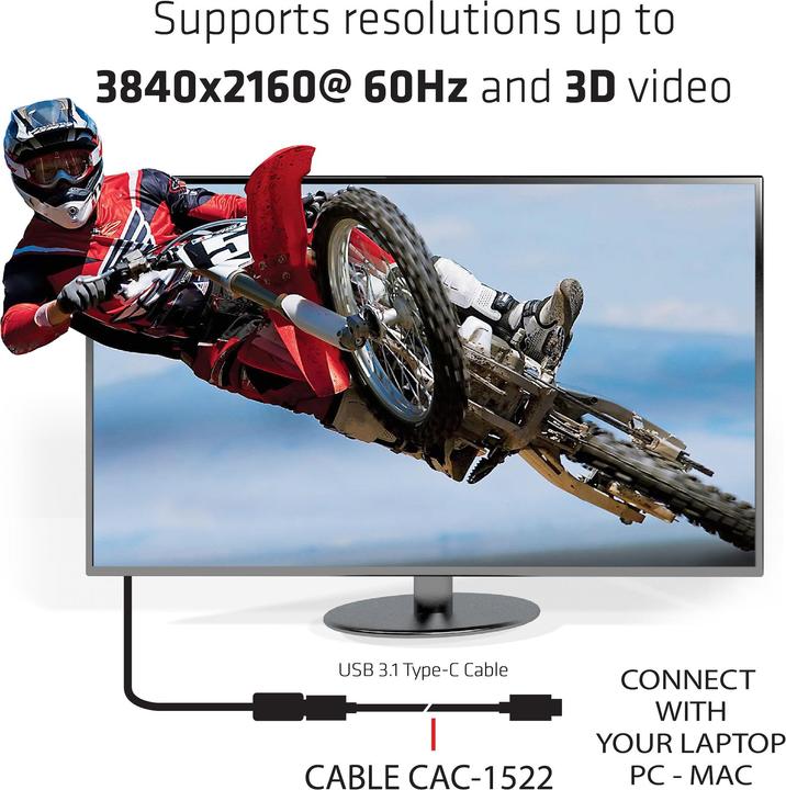 Actual product image Club 3D USB 3.1 (0.80 m, USB 3.1, 100 W)