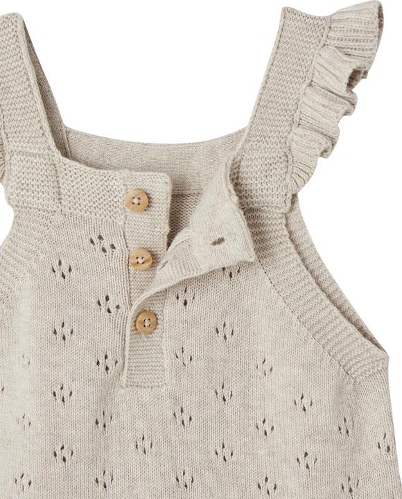 Actual product image Vertbaudet Baby knitted dungarees with flounce straps (74)