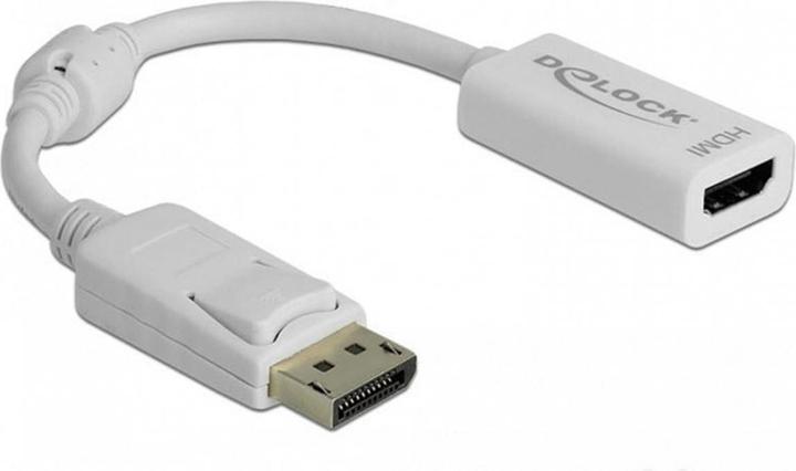 Immagine prodotto Delock Adattatore per monitor da DP a HDMI-Bu bianco (HDMI, 16 cm)