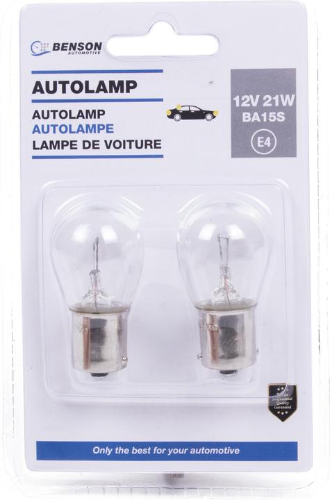 Image du produit Benson Voyant de voiture 12V 21W 2 pièces (W21W)