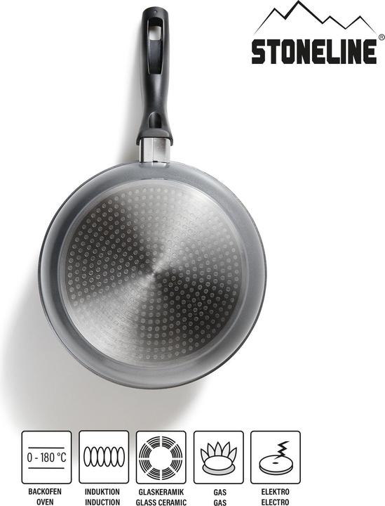 Actual product image Stoneline Set of 8 pots (Pan set + pot set, Aluminium, 24 x 6 cm)