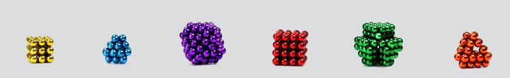 Actual product image Neoballs Sphere Magnets Cyan