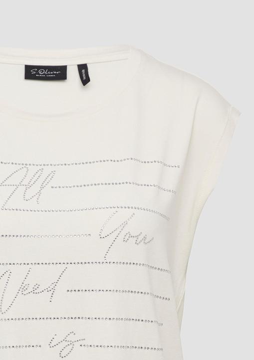 Actual product image S.Oliver T-Shirt T-Shirt im Relaxed Fit mit Glitzer-Artwork (46)